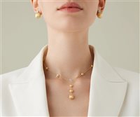 Vicenza - Piazzetta Palladio 2 - Halskette Marco Bicego Dame Africa in Gelbgold Diamante CB2834-B - CB2834-B